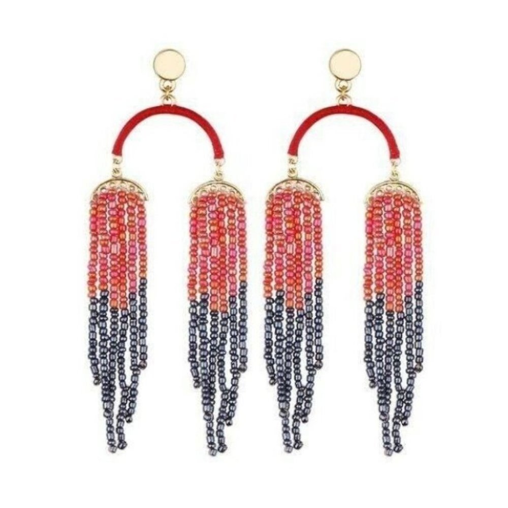 Fashion Beads Tassel drop Earrings